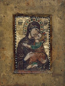 Icono portátil con la Virgen Eleousa, bizantino, principios de 1300 de Unbekannt