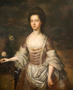 Retrato de una mujer, posiblemente Anne Clobery, 1740-1760 de Unbekannt