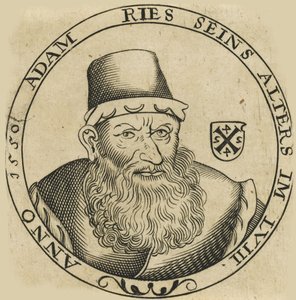 Retrato de Adam Ries de Unbekannt