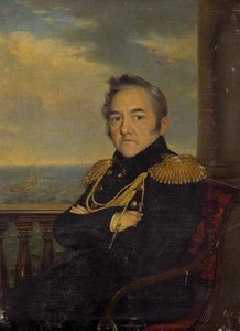Retrato del Almirante Mikhail Lazarev 1788-1851 de Unbekannt