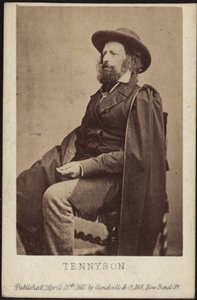 Retrato de Alfred, Lord Tennyson 1809-1892, 1861