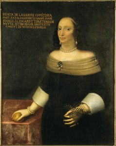 Retrato de Beata De la Gardie 1612-1680, c. 1653 de Unbekannt