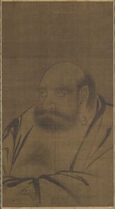 Retrato de Bodhidharma, siglo XIV