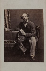 Retrato de Charles Dickens 1812-1870, 1860s de Unbekannt