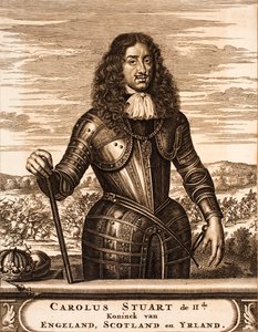 Retrato de Carlos II de Inglaterra 1630-1685 De: Schauplatz des Krieges, 1675 de Unbekannt