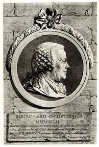 Retrato del Conde Burkhard Christoph von Münnich 1683-1767 de Unbekannt