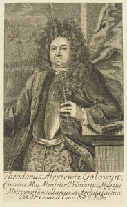 Retrato del Conde Feodor Alekseyevich Golovin 1650-1706, 1706 de Unbekannt