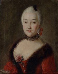 Retrato de la condesa Yekaterina Lobanova-Rostovskaya 1735-1802, siglo XVIII de Unbekannt