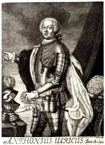 Retrato del Duque Anthony Ulrich de Brunswick 1714-1774 de Unbekannt