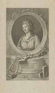 Retrato de Elisa von der Recke 1754-1833, 1792 de Unbekannt