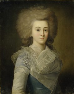 Retrato de Elisaveta Alexandrovna Stroganova 1745-1831, años 1770 de Unbekannt