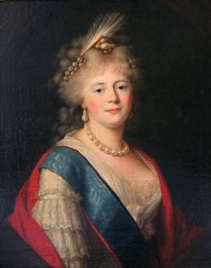 Retrato de la Emperatriz María Feodorovna, finales del siglo XVIII de Unbekannt