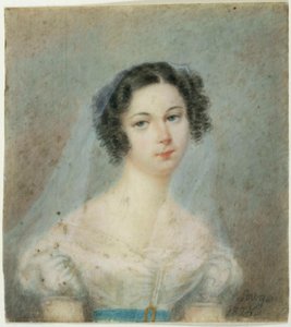 Retrato de Ewelina Hanska, nacida Rzewuska 1801-1882, 1820s de Unbekannt