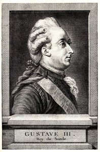 Retrato de Gustavo III de Suecia, principios del siglo XIX de Unbekannt