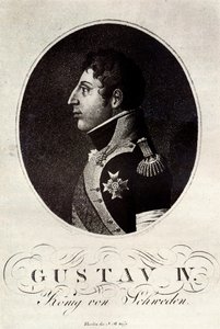 Retrato de Gustavo IV Adolfo de Suecia, principios del siglo XIX de Unbekannt