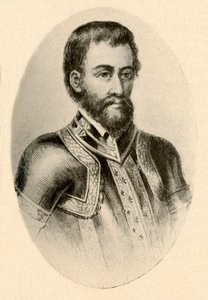 Retrato de Hernando De Soto, mostrando armadura española del siglo XVI, c. 1520-1540, 1937 de Unbekannt