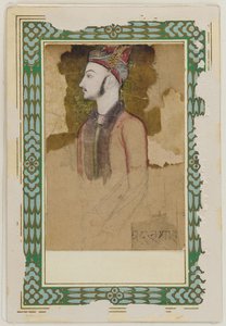 Retrato de Ibrahim Adil Shah II, de Bijapur d.1626, ca. 1640 de Unbekannt