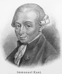 Retrato de Immanuel Kant 1724-1804 de Unbekannt