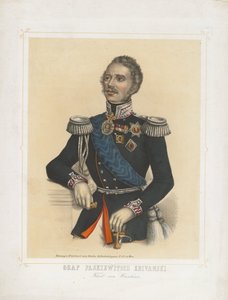 Retrato de Ivan Fyodorovich Paskevich, Conde de Erivan, Virrey del Reino de Polonia, 1850 de Unbekannt