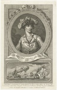 Retrato de Jean Bart 1650-1702, 1694 de Unbekannt