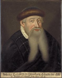 Retrato de Johannes Gutenberg, principios del siglo XVII