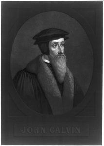 Retrato de John Calvin 1509-1564, principios del siglo XIX