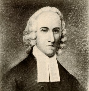 Retrato de Jonathan Edwards, con abrigo sencillo y bandas de ministro presbiteriano, c1750, 1937 de Unbekannt
