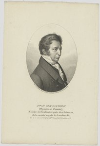 Retrato de Joseph Louis Gay-Lussac 1778-1850, c. 1824 de Unbekannt