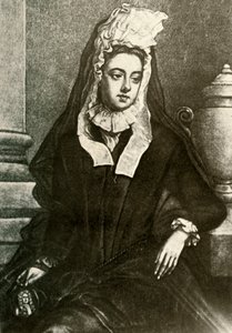 Retrato de Lady Fenwick, mostrando luto de viudas, 1695, 1937 de Unbekannt