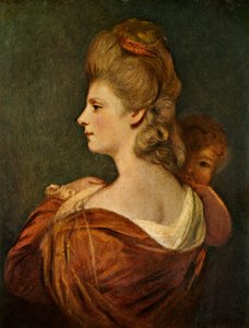 Retrato de dama y niño, c1780, c1912 de Unbekannt