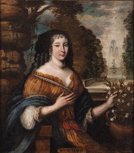 Retrato de Madeleine de Scudéry 1607-1701, siglo XVII de Unbekannt