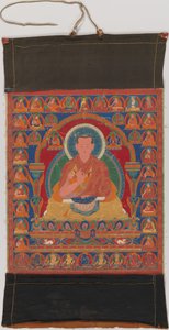 Retrato de Munchen Sangye Rinchen, el Octavo Abad del Monasterio Ngor, finales del siglo XVI de Unbekannt