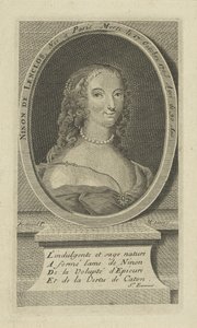 Retrato de Ninon de Lenclos 1620-1705, ca 1730 de Unbekannt