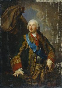 Retrato del Príncipe Mikhail Nikitich Volkonsky 1713-1788, mediados del siglo XVIII