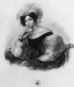 Retrato de la Princesa Zinaida Alexandrovna Volkonskaya 1792-1862 de Unbekannt