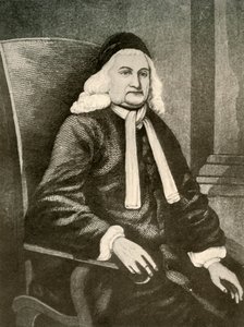 Retrato de Samuel Sewall, con peluca y abrigo largo de Unbekannt