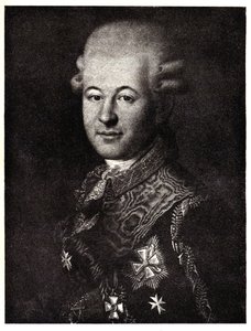 Retrato de Semyon Zorich 1745-1799, el Favorito de Catalina la Grande, principios del siglo XIX de Unbekannt
