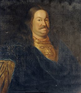 Retrato del Senador Príncipe Yakov Fyodorovich Dolgorukov 1639-1720, principios del siglo XVIII de Unbekannt