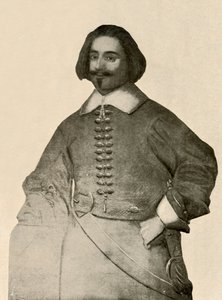 Retrato de Sir John Leverett, con abrigo de bufanda y banda de soldado simple, 1640-1660, 1937 de Unbekannt