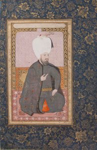 Retrato del Sultán Ahmet I r. 1603-17, principios del siglo XVII