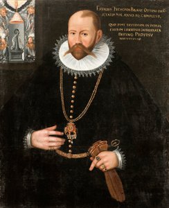 Retrato de Tycho Brahe 1546-1601, 1596 de Unbekannt