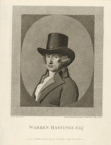 Retrato de Warren Hastings, Esq., pub. 1795