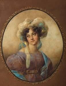 Retrato de Yelena Alexandrovna Golitsyna, nacida Naryshkina 1785-1855, 1820s de Unbekannt