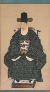 Retrato de Yun Dongseom 1710-1795, ca. 1790-1805 de Unbekannt