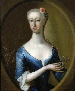 Retrato de una dama, ca. 1740 de Unbekannt