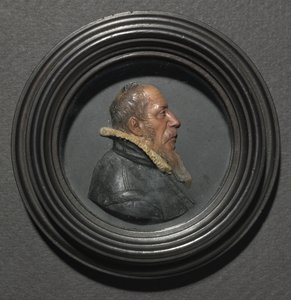 Retrato de un hombre de negro, mediados de 1600s de Unbekannt