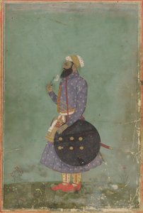 Retrato de un príncipe, dinastía mogol, siglo XVIII