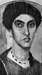 Retrato de una dama, Al-Fayyum, Egipto, siglo II, 1936 de Unbekannt