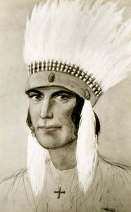 Retrato de un indio americano, siglo XX de Unbekannt