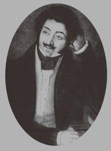 Retrato del compositor Alexander Aleksandrovich Alyabyev 1787-1851, 1810s de Unbekannt